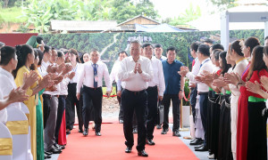 Tổng Bí Thư Tô Lâm dự lễ khởi công Trường liên cấp xã Si Pa Phìn ở Điện Biên