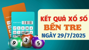 Kết quả xổ số Bến Tre hôm nay 29/7/2025 - XSBTR 29/7
