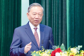 Tổng Bí thư: 'Đổi mới mạnh mẽ tư duy, cách thức bảo vệ an ninh chính trị nội bộ'