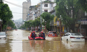 Mưa lũ kéo dài ở Trung Quốc, ít nhất 34 người chết