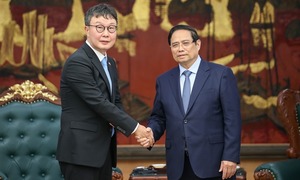 Thủ tướng Phạm Minh Chính tiếp lãnh đạo hai tập đoàn lớn của Hàn Quốc