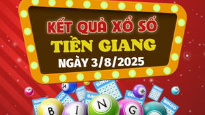Kết quả xổ số Tiền Giang hôm nay 3/8/2025 - XSTG 3/8