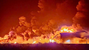 Tây Ninh: Cháy ở cụm công nghiệp Tân Hội 1 thiêu rụi gần 12.000 m² nhà xưởng