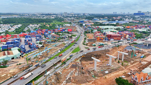 Cận cảnh 'đại công trường' nút giao phức tạp nhất Vành đai 3