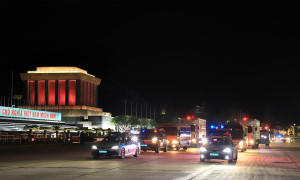 Huấn luyện lái xe cơ động lực lượng diễu binh, diễu hành về Quảng trường Ba Đình