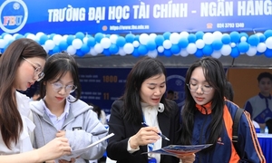 Puntuaciones estándar de la Universidad de Finanzas y Banca de Hanoi en los últimos 4 años