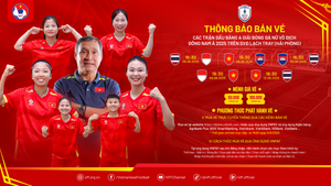 Vé xem tuyển Việt Nam vs Thái Lan AFF Cup nữ 2025 giá bao nhiêu?
