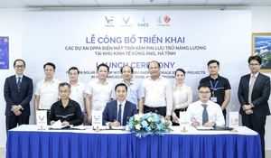 VinEnergo triển khai dự án điện mặt trời kèm pin lưu trữ cho VinFast ở Hà Tĩnh