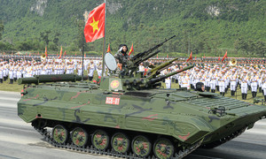 Tên lửa, xe chiến đấu 'Made in Vietnam' phô diễn sức mạnh tại buổi hợp luyện A80