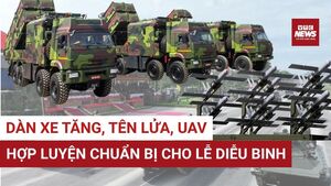 Choáng ngợp dàn xe tăng, tên lửa, UAV hợp luyện chuẩn bị lễ diễu binh 2/9