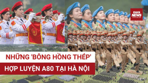 Những 'bông hồng thép' kiêu hãnh bất chấp nắng nóng đổ lửa trên thao trường A80