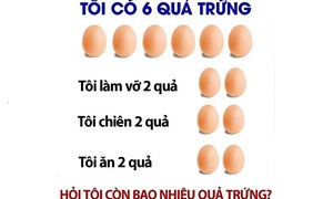 Câu đố 99,9% người đều trả lời sai