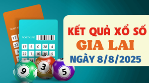 Kết quả xổ số Gia Lai hôm nay 8/8/2025 - XSGL 8/8