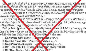 Thông tin 'tờ trình cho thôi việc loạt cán bộ xã ở Lào Cai' là bịa đặt