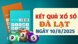 Kết quả xổ số Đà Lạt hôm nay 10/8/2025 - XSDL 10/8