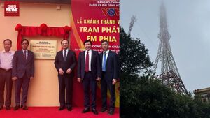 Đài VOV khánh thành trạm phát sóng FM Phia Oắc – 'Cột mốc mềm' ở biên giới
