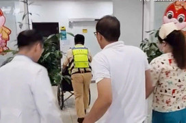 CSGT bật đèn, còi ưu tiên đưa thai phụ gặp nguy hiểm từ Tây Ninh về TP.HCM