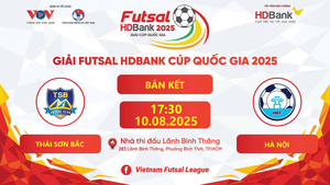 Trực tiếp Futsal HDBank Cúp Quốc gia 2025: Thái Sơn Bắc vs Hà Nội