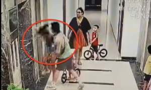 Bắt giữ gã đàn ông xăm trổ hành hung phụ nữ tại chung cư Hà Nội