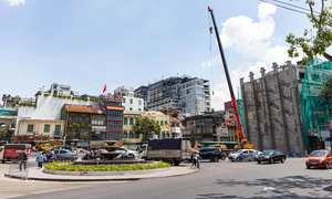 Hiện trạng quảng trường Đông Kinh - Nghĩa Thục sau khi phá dỡ toà 'Hàm cá mập'
