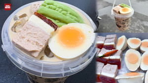 Độc lạ trà sữa 'thịt kho trứng' hút khách rần rần ở TP.HCM