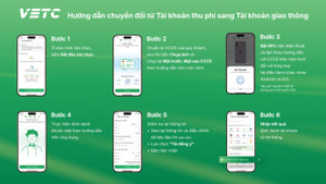 Cách chuyển VETC, ePass sang tài khoản giao thông đơn giản nhất trên điện thoại