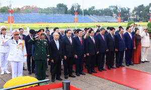 Lãnh đạo Đảng, Nhà nước vào Lăng viếng Bác, tưởng niệm các Anh hùng liệt sĩ