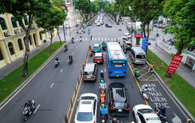 Tạm ngưng các phương tiện đi vào đường Lê Duẩn, TP.HCM ngày 23/8