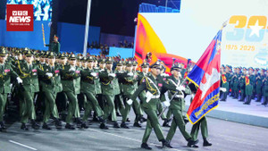 Quân nhân Hoàng gia Campuchia nói tiếng Việt: 'Xin chào khán giả VTC News'