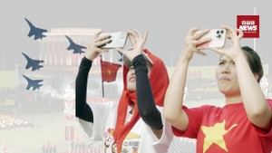 Người dân nô nức về Ba Đình từ mờ sáng, háo hức chờ xem máy bay tập luyện