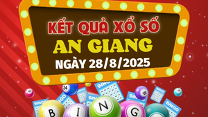 Kết quả xổ số An Giang hôm nay 28/8/2025 - XSAG 28/8