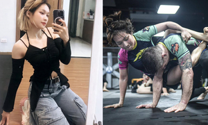 Cận cảnh buổi tập của cô gái văn phòng Hoàng Hằng dùng MMA hạ kẻ xăm trổ bắt nạt