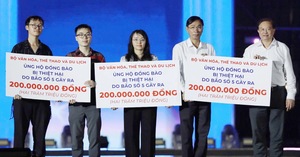 Bộ VHTTDL ủng hộ 600 triệu đồng cho đồng bào bị thiệt hại do bão số 5