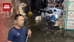 Hà Nội sau mưa bão: Rác nổi lềnh bềnh khắp ngõ, người dân lo dịch bệnh