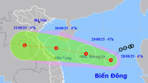 Áp thấp nhiệt đới hướng vào Thanh Hoá-Huế, Bắc Bộ và Trung Bộ mưa to trở lại