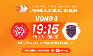 Xem trực tiếp Thể Công Viettel vs Becamex TP.HCM ngày 30/8 mấy giờ, kênh nào?
