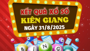 Kết quả xổ số Kiên Giang hôm nay 31/8/2025 - XSKG 31/8