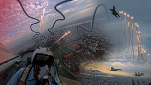 Ấn tượng màn thả nhiễu 'điện ảnh' từ góc nhìn buồng lái tiêm kích