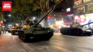 Hùng dũng đội hình xe tăng tham gia tổng duyệt trước thềm Quốc khánh 2/9