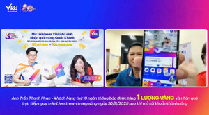 Vikki đã tìm ra khách hàng thứ 10.000 trúng thưởng 1 lượng vàng SJC