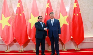 Thủ tướng Phạm Minh Chính hội kiến Tổng Bí thư, Chủ tịch nước Trung Quốc Tập Cận Bình