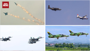 Hà Nội rực sáng màn kéo quốc kỳ, thả bẫy nhiệt đỉnh cao của Không quân Việt Nam