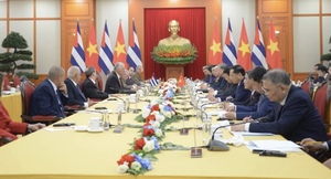 Tổng Bí thư Tô Lâm hội đàm với Bí thư thứ nhất, Chủ tịch nước Cộng hòa Cuba