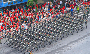 Lực lượng tham gia diễu binh để lại nhiều ấn tượng tốt đẹp với đồng bào cả nước