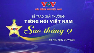 Trực tiếp: Lễ trao giải thưởng 'Tiếng nói Việt Nam - Sao tháng 9' năm 2025