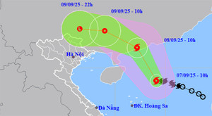 Tin mới nhất về bão số 7 Tapah: Hôm nay bão mạnh lên cấp 10, biển động rất mạnh