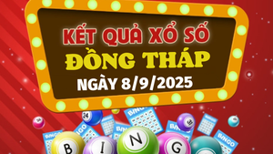 Kết quả xổ số Đồng Tháp hôm nay 8/9/2025 - XSDT 8/9