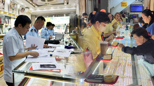 Từ ngày 9/9, thanh tra toàn bộ tổ chức tín dụng kinh doanh vàng