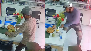 Clip 'cô hồn sống' giật đồ cúng khi chủ chưa thắp hương khiến dân mạng cạn lời