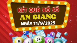 Kết quả xổ số An Giang hôm nay 11/9/2025 - XSAG 11/9